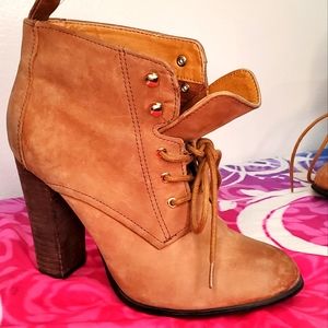 ALDO Tan Ankle Booties, 8.5